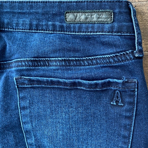 Articles of Society Dark Blue Carly Cut Off Hem Skinny Jeans Size 26 - Picture 9 of 12